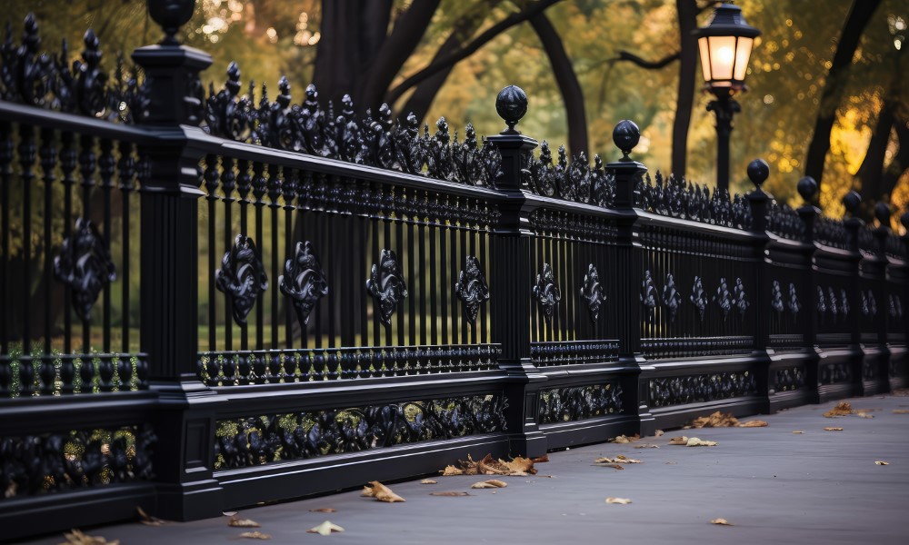 Metal fences and railings